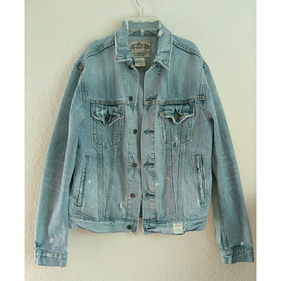 Abercrombie & Fitch Other - Abercrombie & Fitch Distressed Denim Jacket
